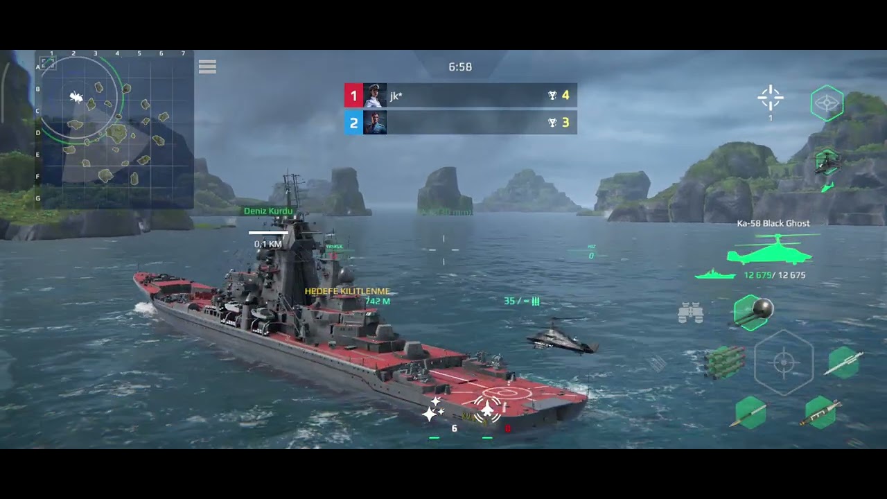 ModernWarship ❤️‍🔥 atack enemy ship 
