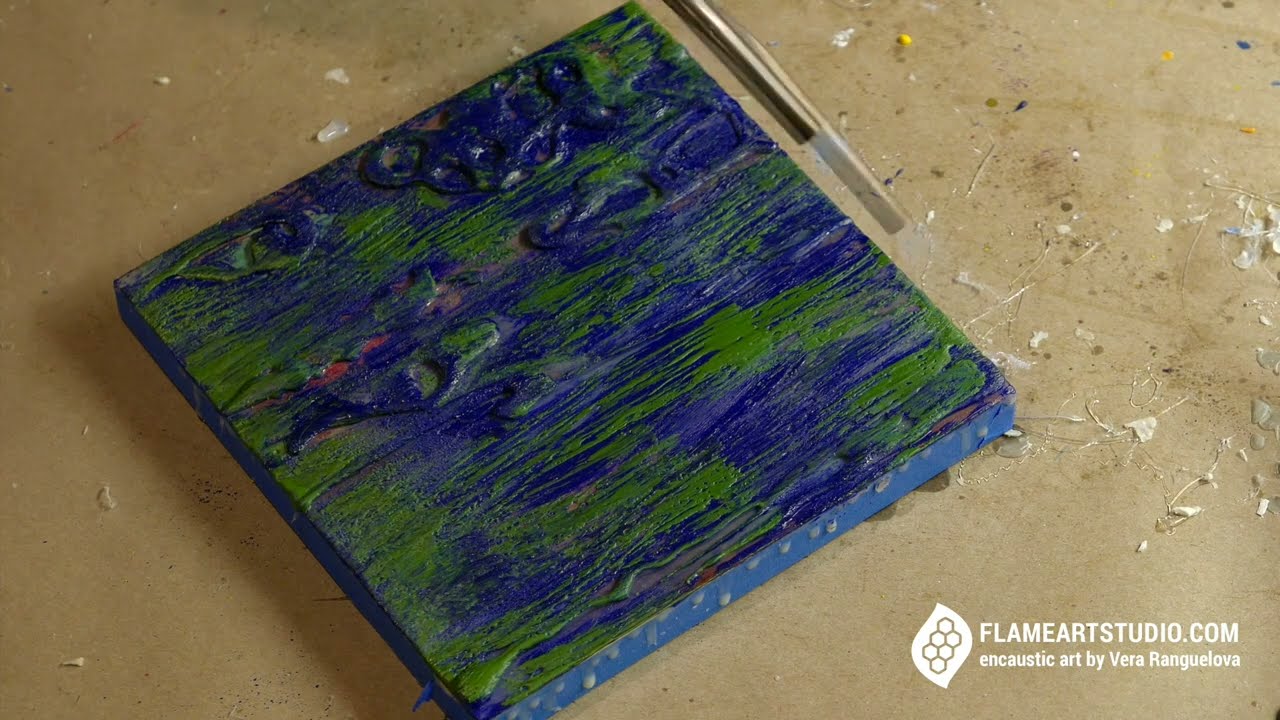 Hot Glue and Encaustic-2