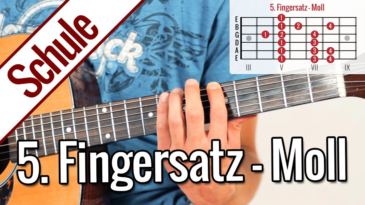 5. Fingersatz Moll (Äolisch) - Tonleiterspiel | Gitarrenschule