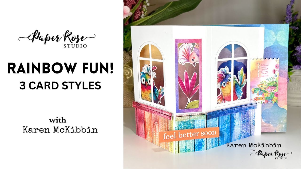Paper Rose Studio | RAINBOW VILLAGE - 3 CARD STYLES