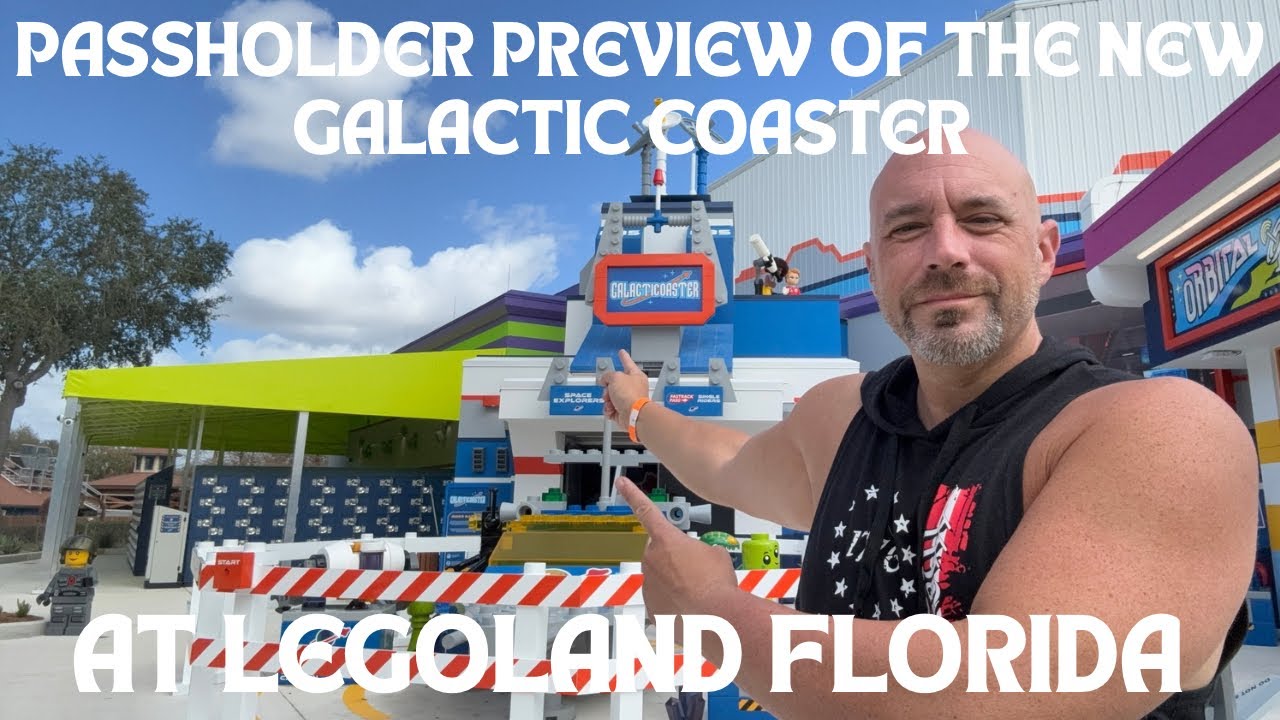Getting An Early Look At The New GALACTICOASTER AT LEGOLAND FLORIDA | POV | Full Experience