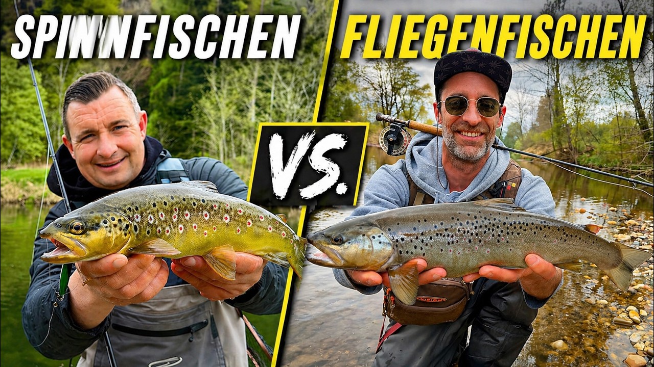 Fly vs Spin - Welche Methode f&auml;ngt am Bach?