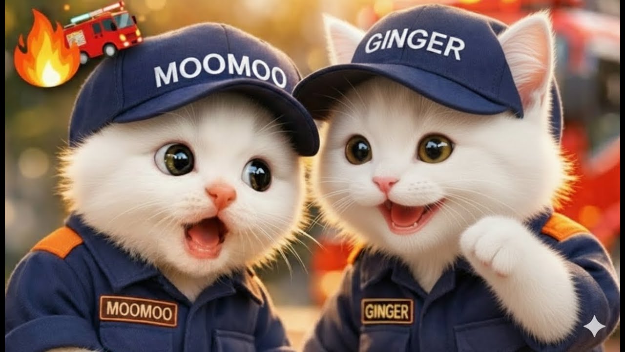 Ginger & Momo Become Firefighters! 🚒🔥 | Little Heroes Training Day