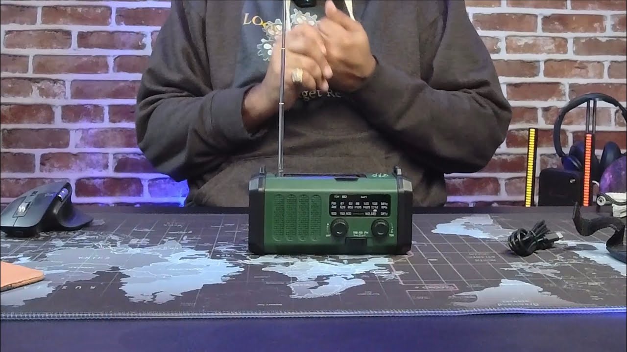 Aivica Emergency Hand Crank Weather Radio with 10000mAh Battery Backup     Unboxing!