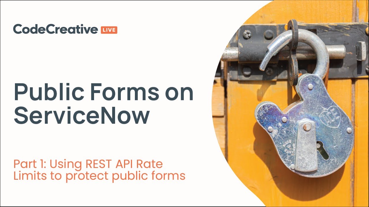 Public Forms on ServiceNow: Part 1