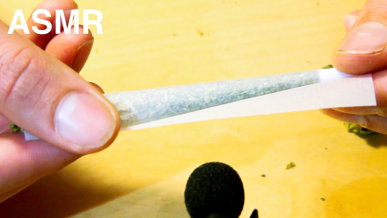 ASMR WEED | HOW TO ROLL THE BEST JOINT [BACK-ROLL]