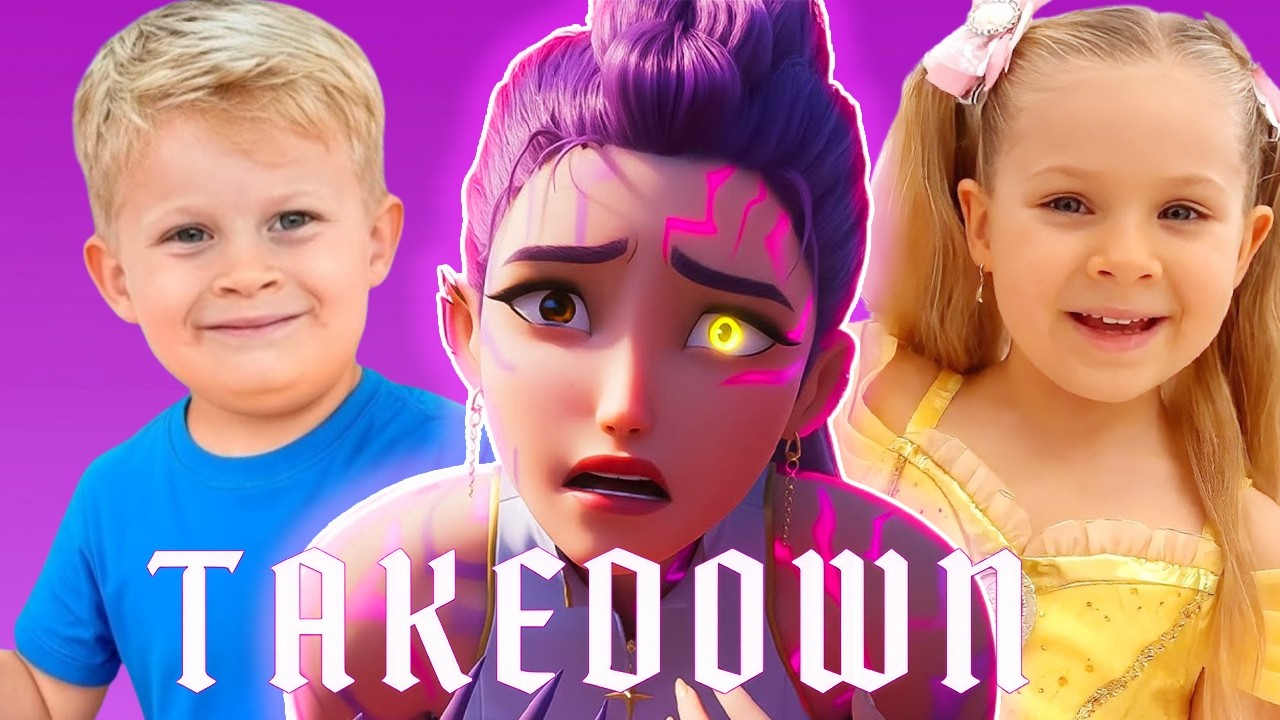 TAKEDOWN | KPOP DEMON HUNTERS x KIDS DIANA SHOW | LITTLE MERMAID PRINCESS (Official Music Cover)