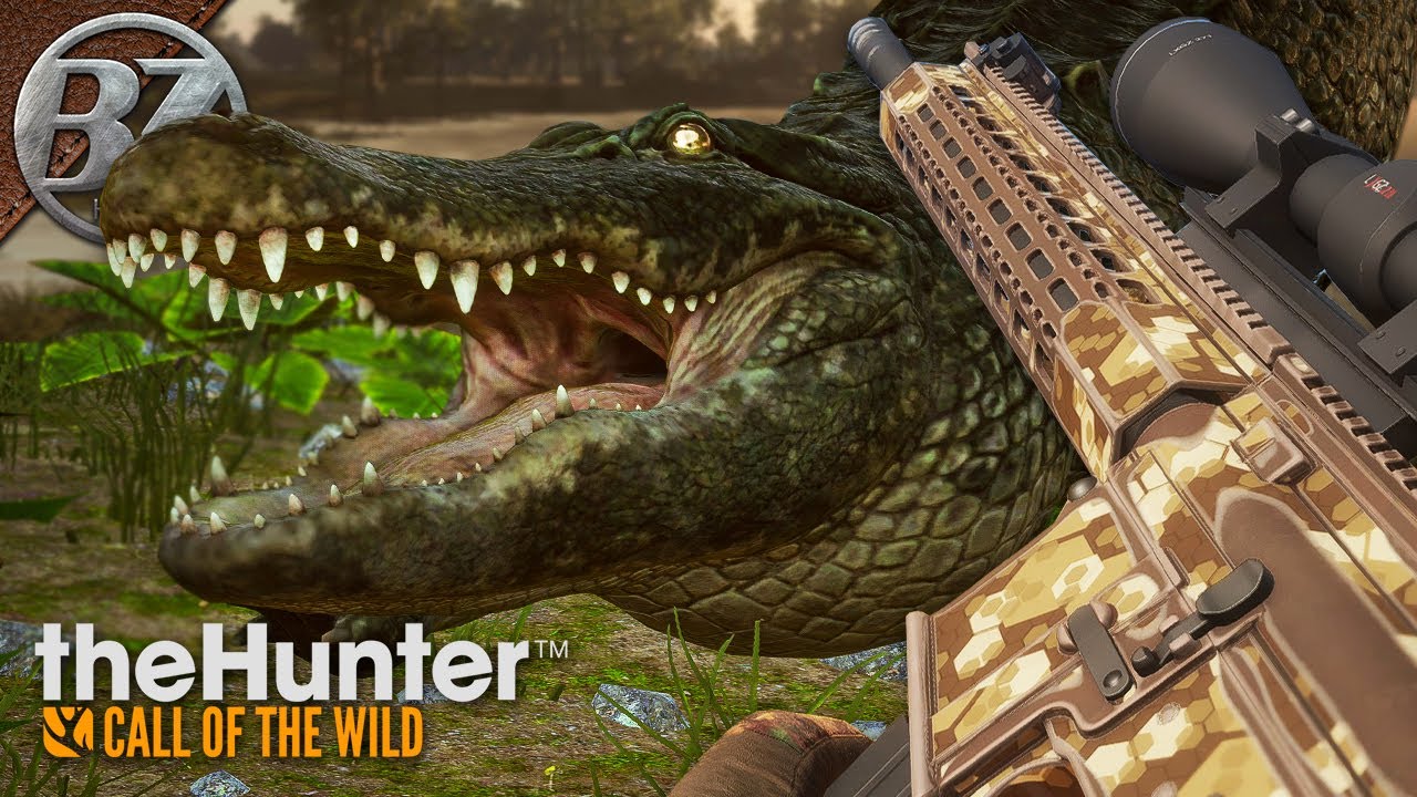 The NEW Zarza .308 AR-10 vs. ALLIGATOR! | theHunter: Call of the Wild