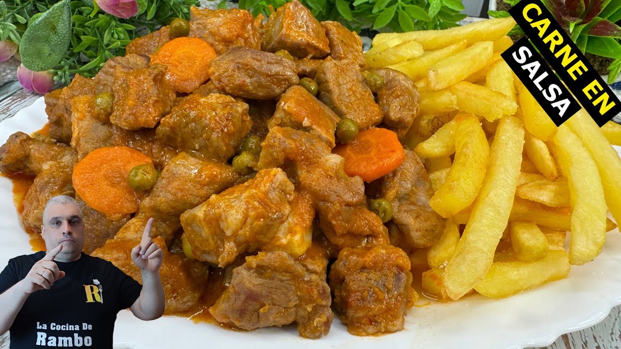 Carne de Cerdo en Salsa Con Patatas 🤩 (delicioso y tierno) 😋