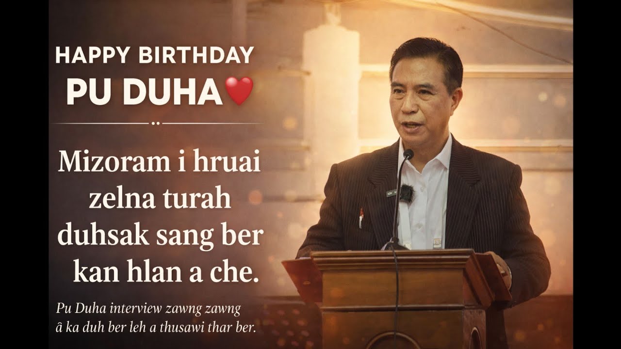 Chief Minister Piancham pualin, An interview na ka duh ber leh a thusawi thar ber aw.