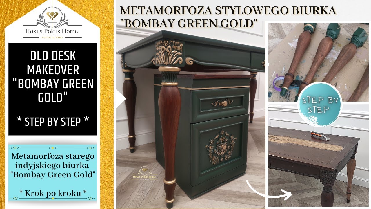 METAMORFOZA STAREGO BIURKA / Old desk makeover 