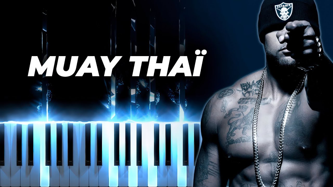 BOOBA - Muay Tha&iuml; - piano karaoke instrumental cover