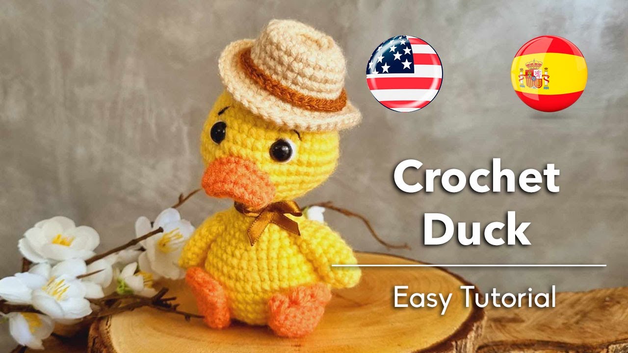 Beginner Tutorial: How to crochet AMIGURUMI DUCK