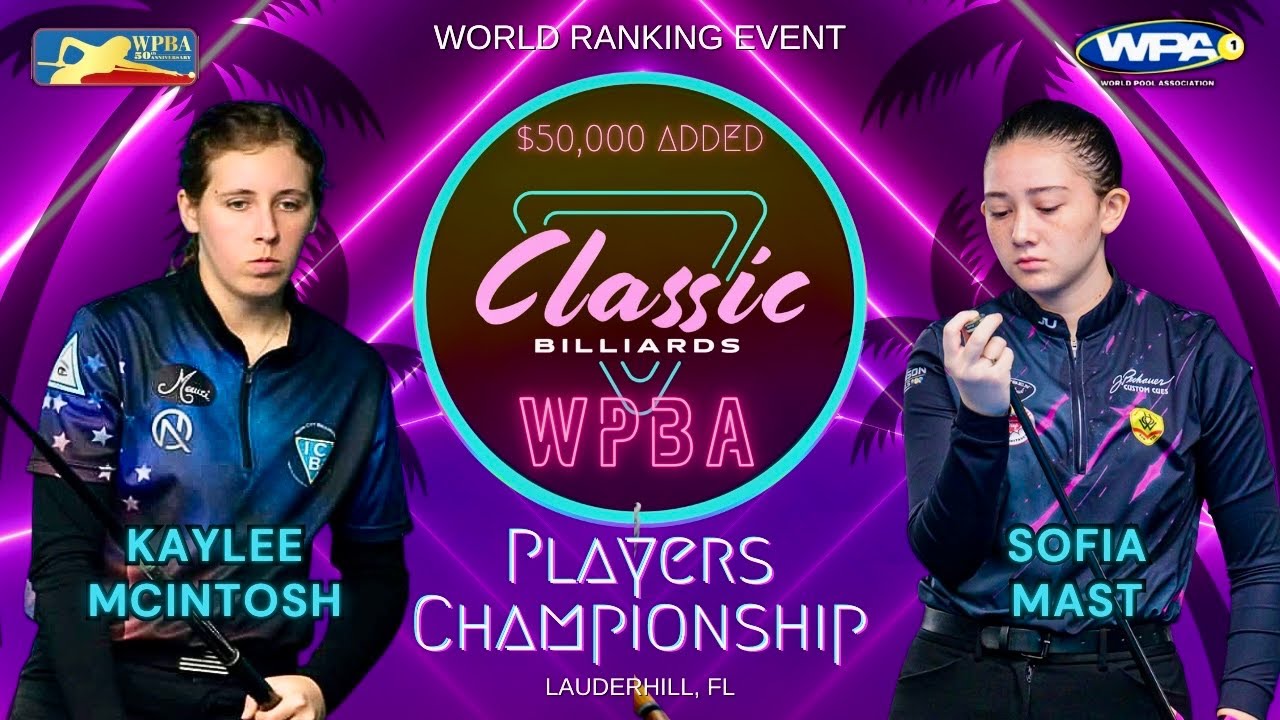 2026 Classic Billiards WPBA Players Championship- Sofia Mast vs Kaylee McIntosh