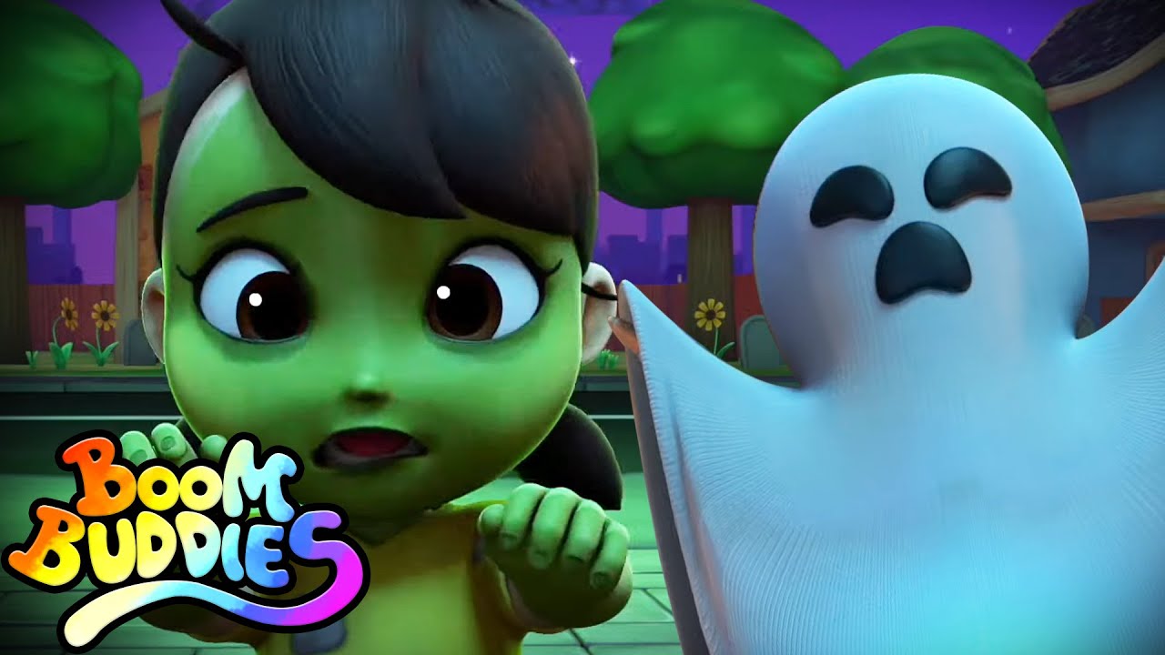 Olá é halloween | Videos educacionais | Jardim da infância | Boom Buddies Português | Animação