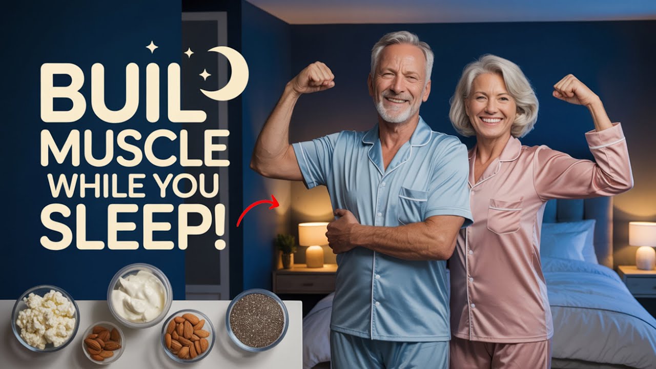 Top 4 Bedtime Foods to Build Muscle After 60 | Best Protein Snacks for Seniors
