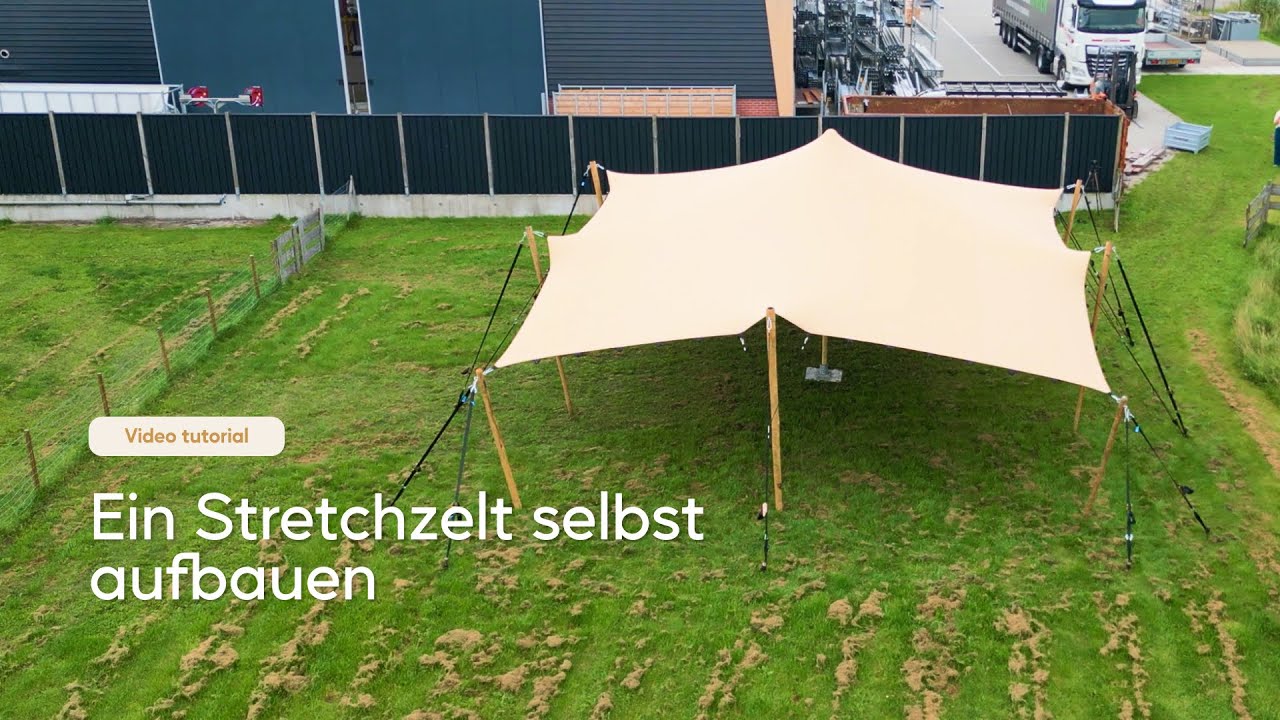 Stretchzelt aufbauen | Komplette Anleitung & Montagevideo | Eurostretch