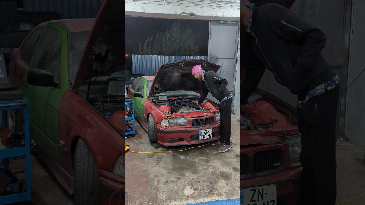 გაზი მიმაცემიე რა ბრატ 😁#machita #machitasts #sts #bmw #e36 #320i #M50B20 #turbo #car #engine
