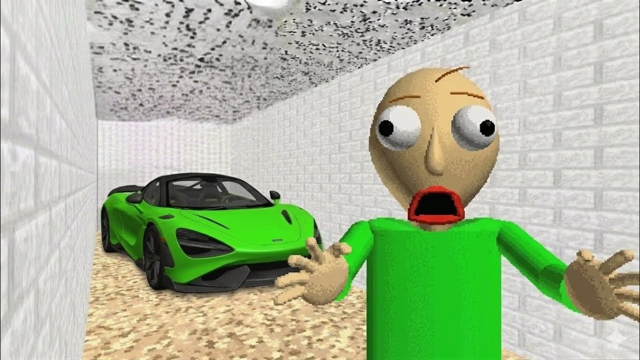 Baldi's Basics Horror Escape Game | I Ran Over Baldi With My Car 