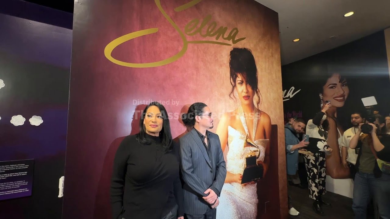 Suzette Quintanilla and Chris Perez unveil Selena pop-up exhibit at Grammy Museum