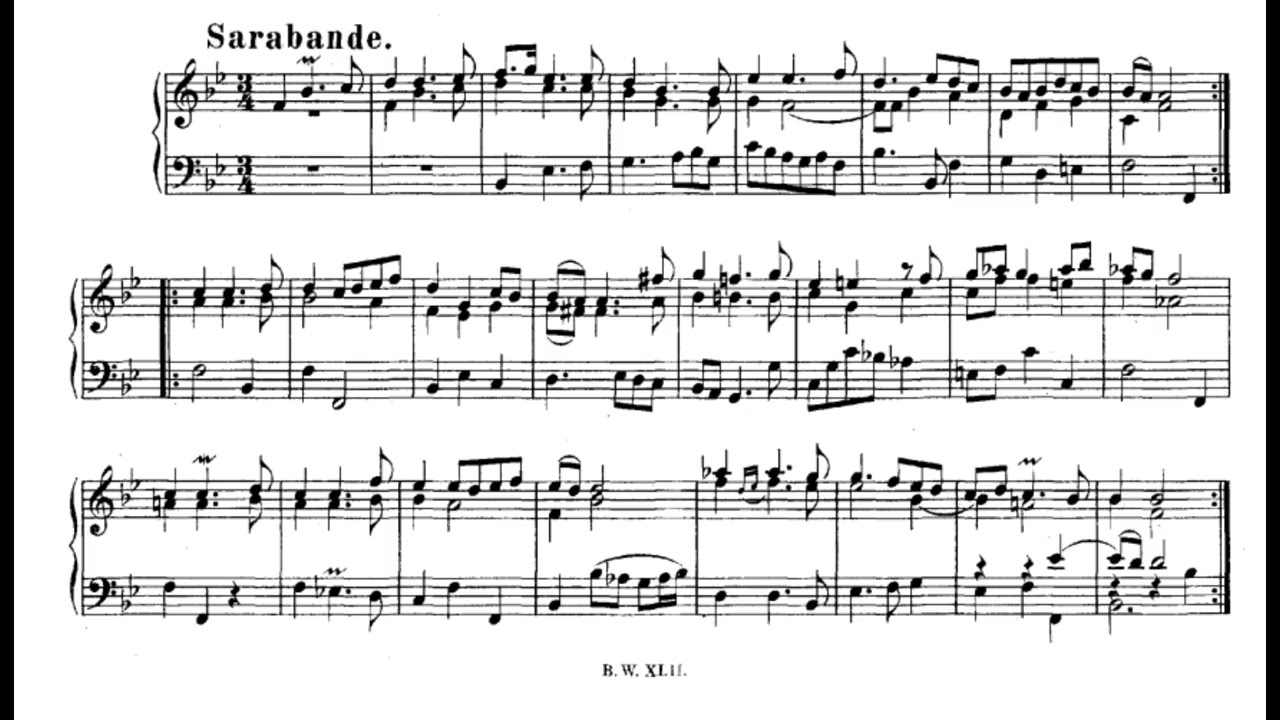 J S Bach Suite in B-flat Major BWV 821. Robert Hill, harpsichord. rec 1999