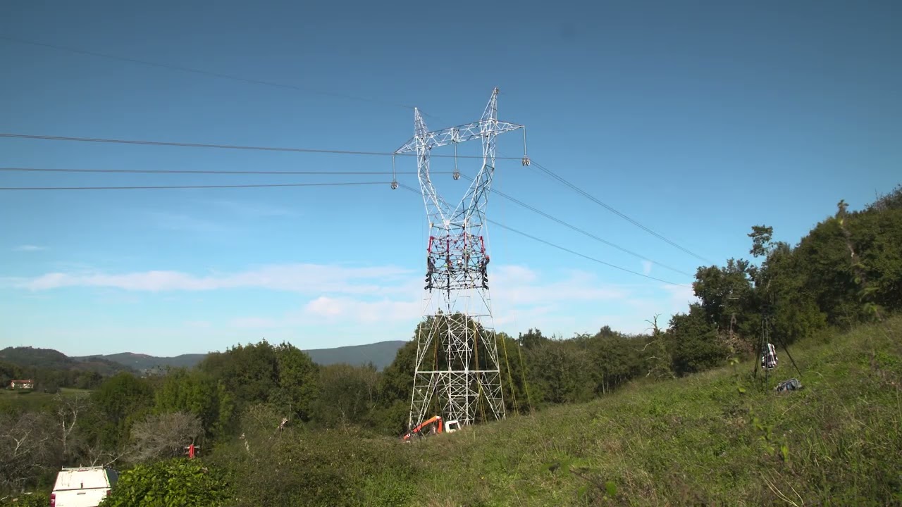 Red Eléctrica. Tecnología Amp-jack en el recrecido de la línea Hernani-Argia