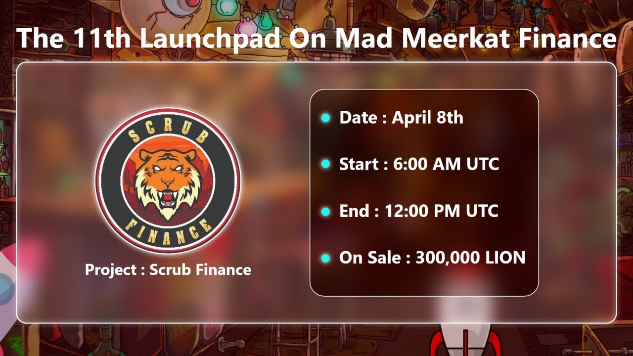MMF Launchpad | Scrub Finance Launchpad is NOW OPEN | Cronos Chain