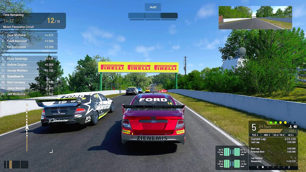Project Motor Racing - Ford Falcon V8 Gameplay at Bathurst