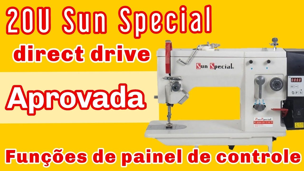 Zig zag 20u  [SunSpecial] funções do painel de controle, passagem de Linha e regulagem de ponto