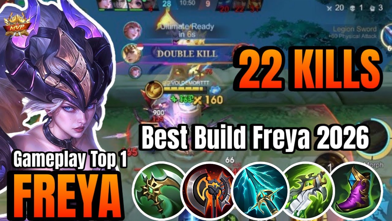 FREYA GOLDLANE CRAZIEST GAMEPLAY EVER- Mobile Legends Bang Bang