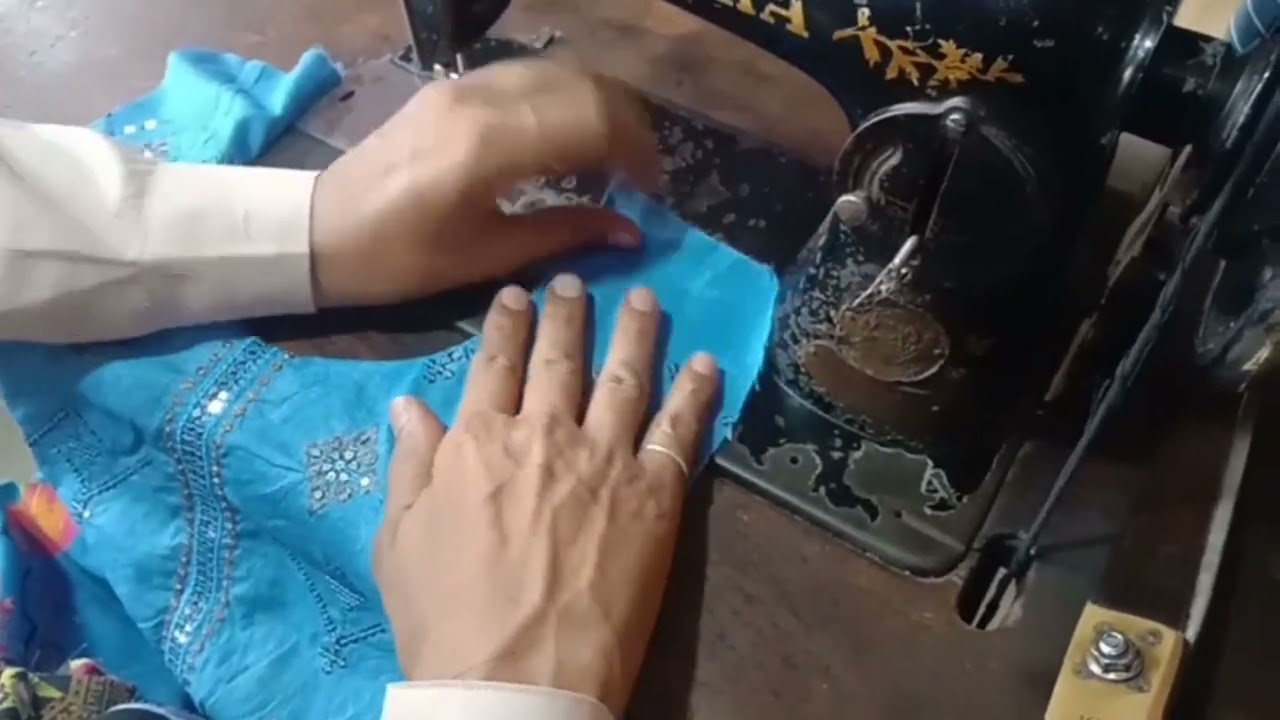 ladies gol gala,silai sekhe ladies gol gale ki aasan tarike se, by IRFAN Selai center,