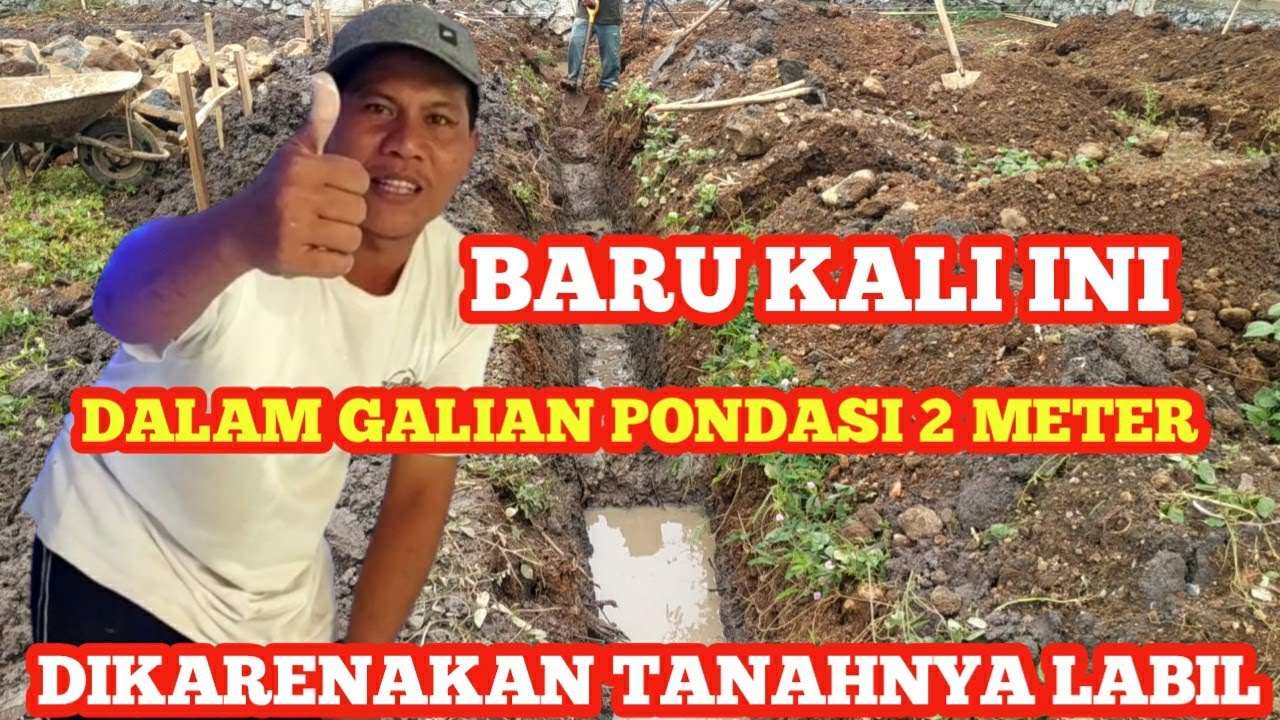 CARA GALI PONDASI TANAH LABIL || CARA GALI PONDASI RUMAH part 2