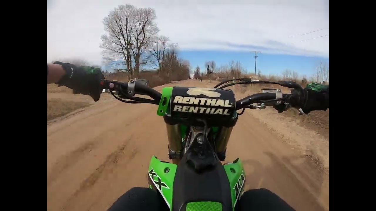 first ride on the 450 with no ice!!!!!