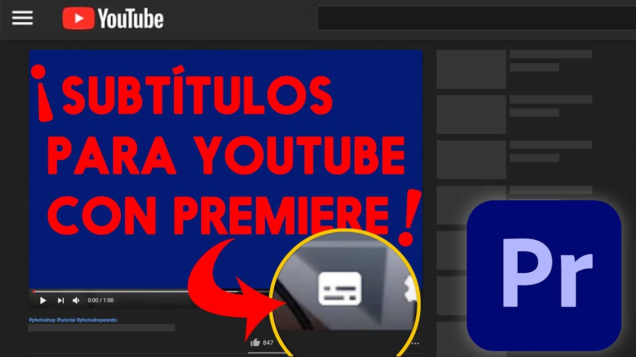 C&oacute;mo generar autom&aacute;ticamente subt&iacute;tulos SRT para YouTube (&iexcl;Novedad Premiere Pro!)