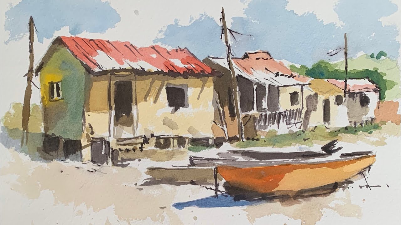 HOW TO STOP GETTING BOGGED DOWN WITH DETAIL IN YOUR WATERCOLOURS