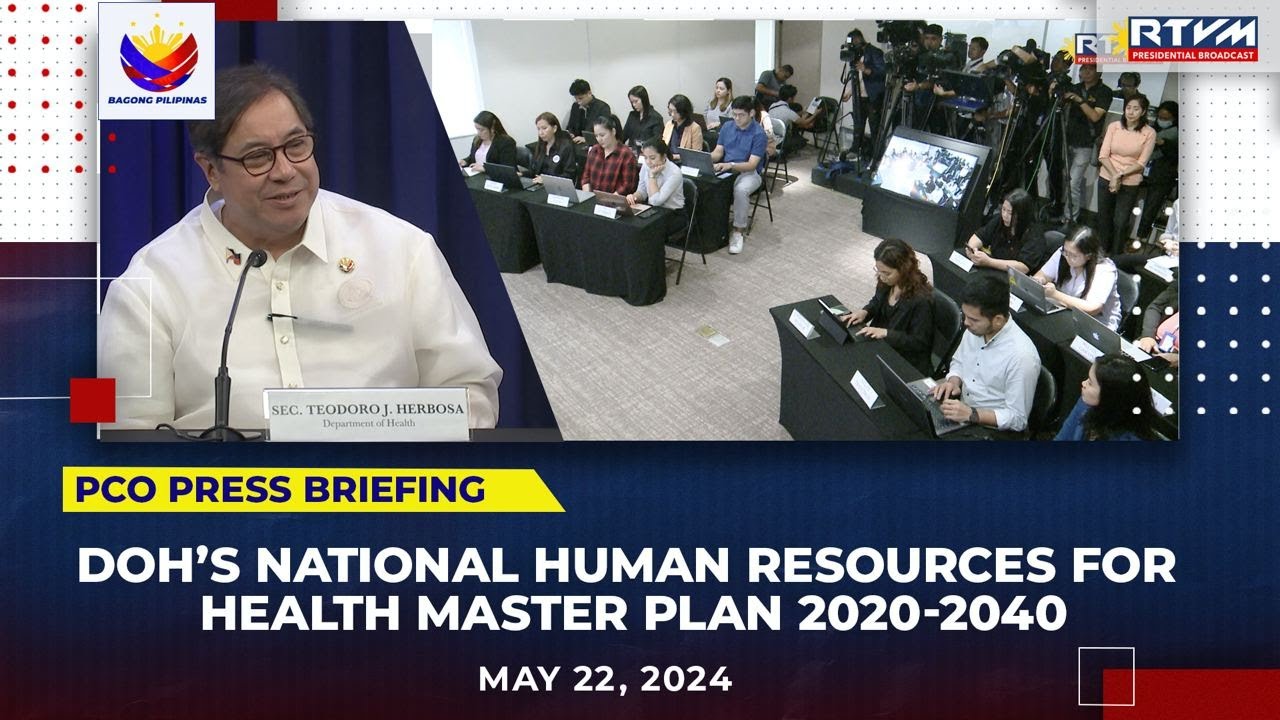PCO Press Briefing with the Department of Health 05/22/2024