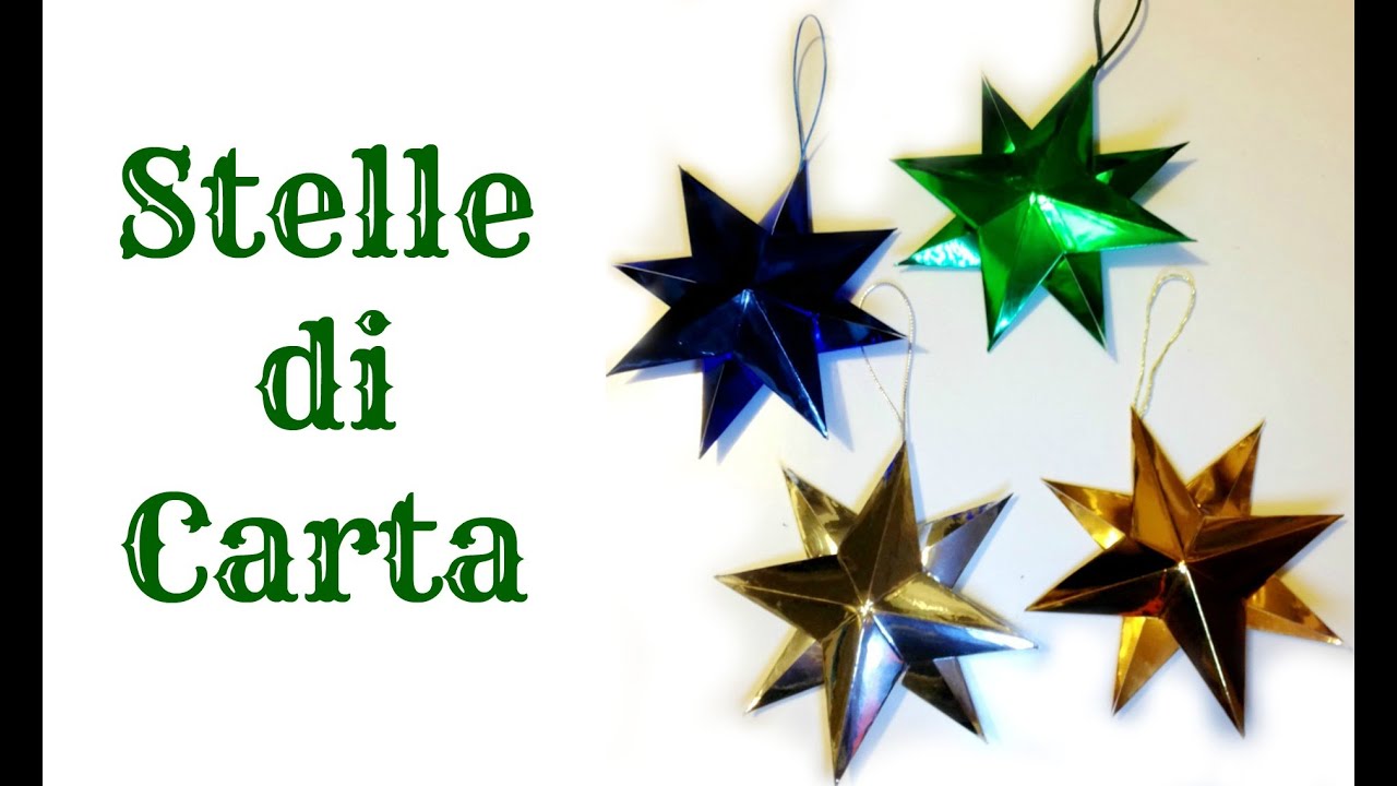 How To:Tutorial STELLE DI CARTA 3D Decorazione facile/Paper Star (Natale) Arte per Te
