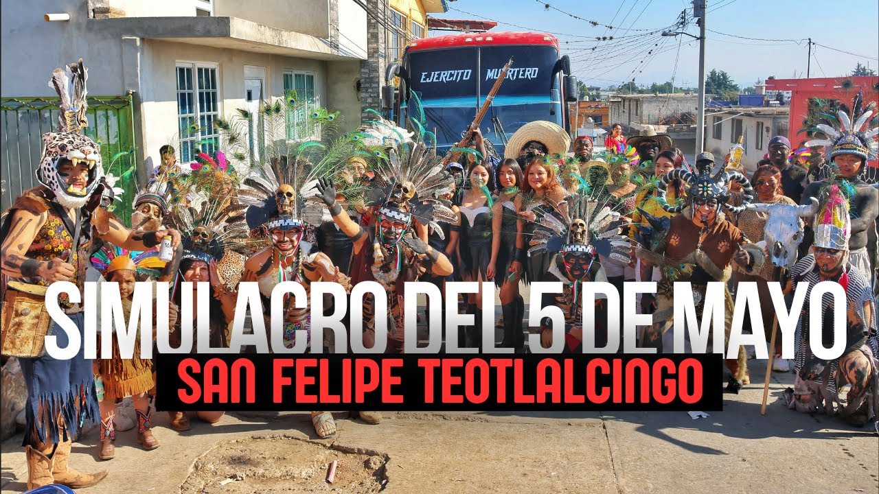 Carnaval de San Felipe Teotlalcingo / Simulacro de la Batalla del 5 de Mayo / Batallón Pieles Negras