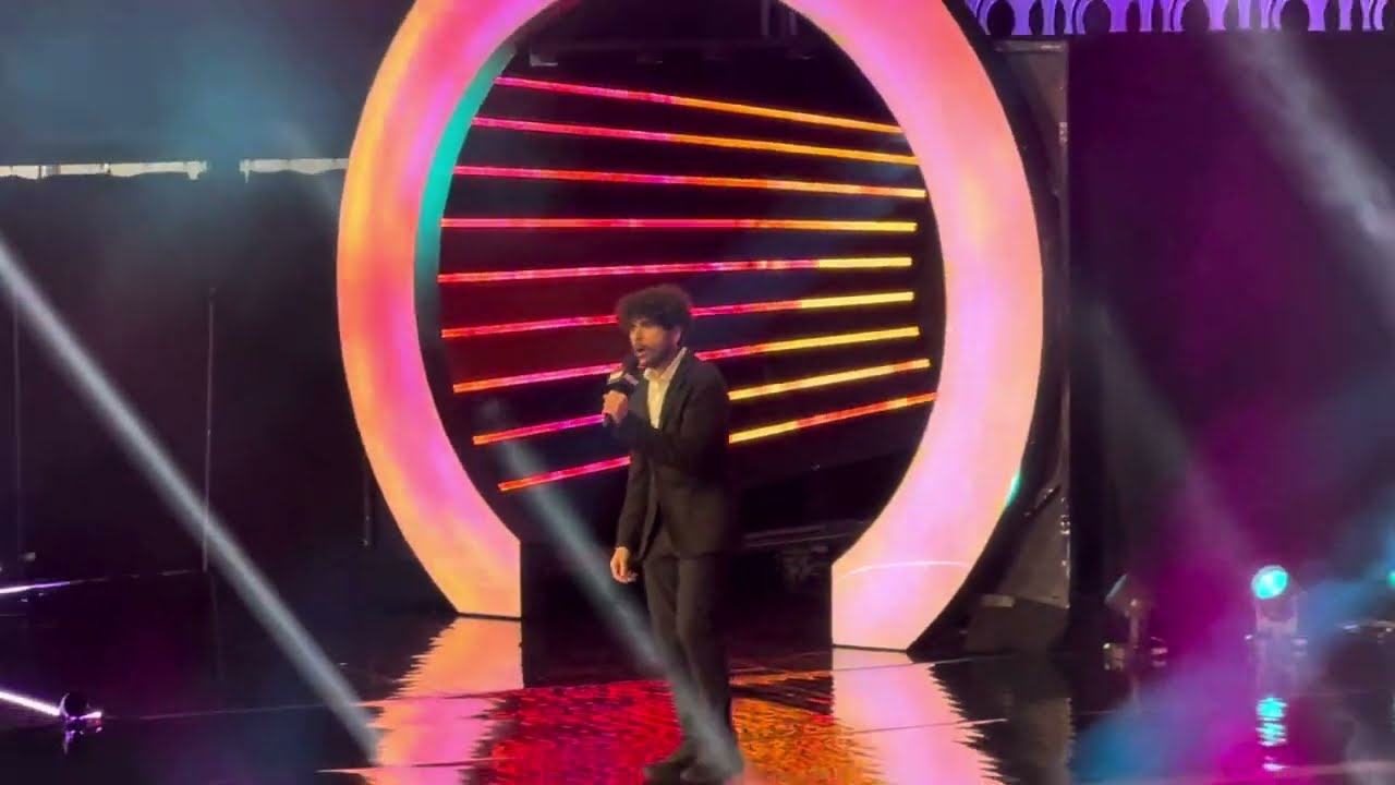 Tony Khan talks before AEW Dynamite goes on the air in Des Moines, Iowa