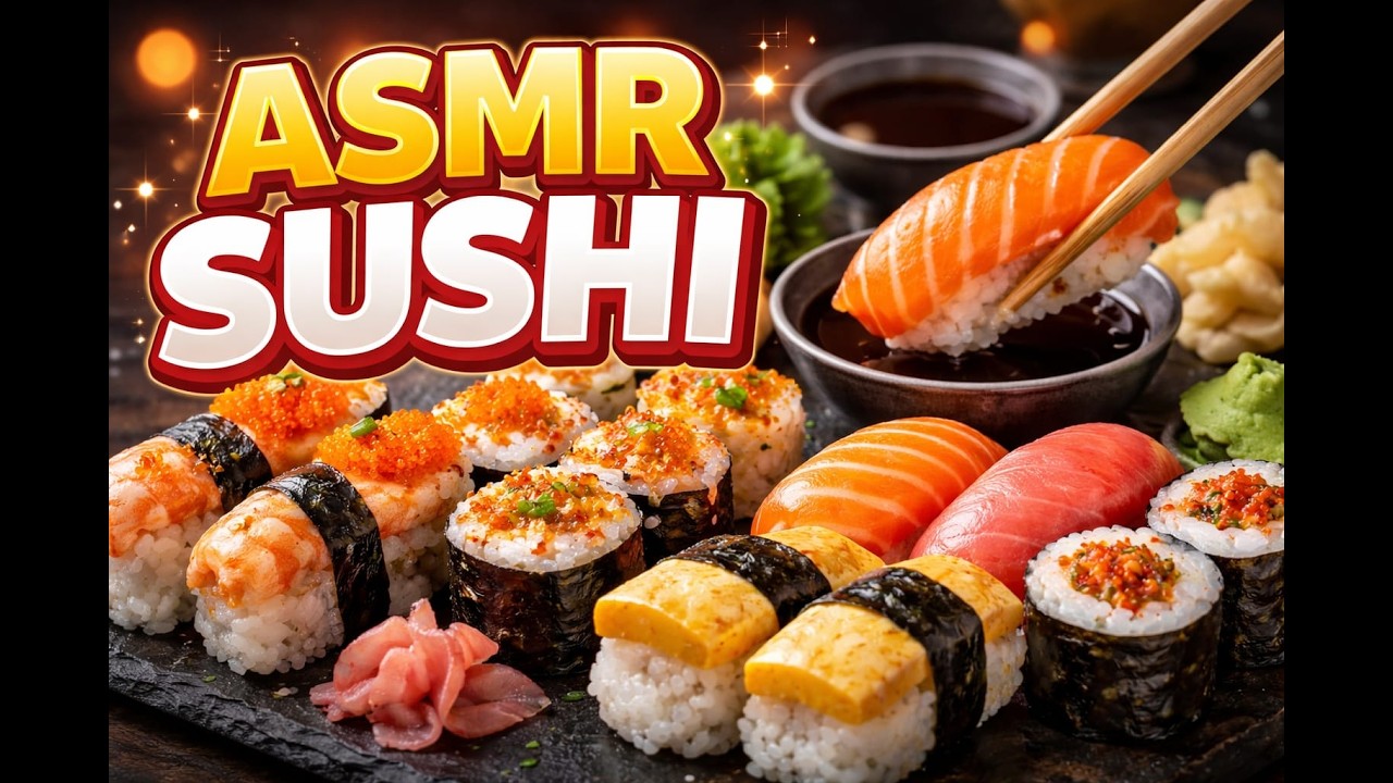 ASMR - SUSHI EATING SOUNDS