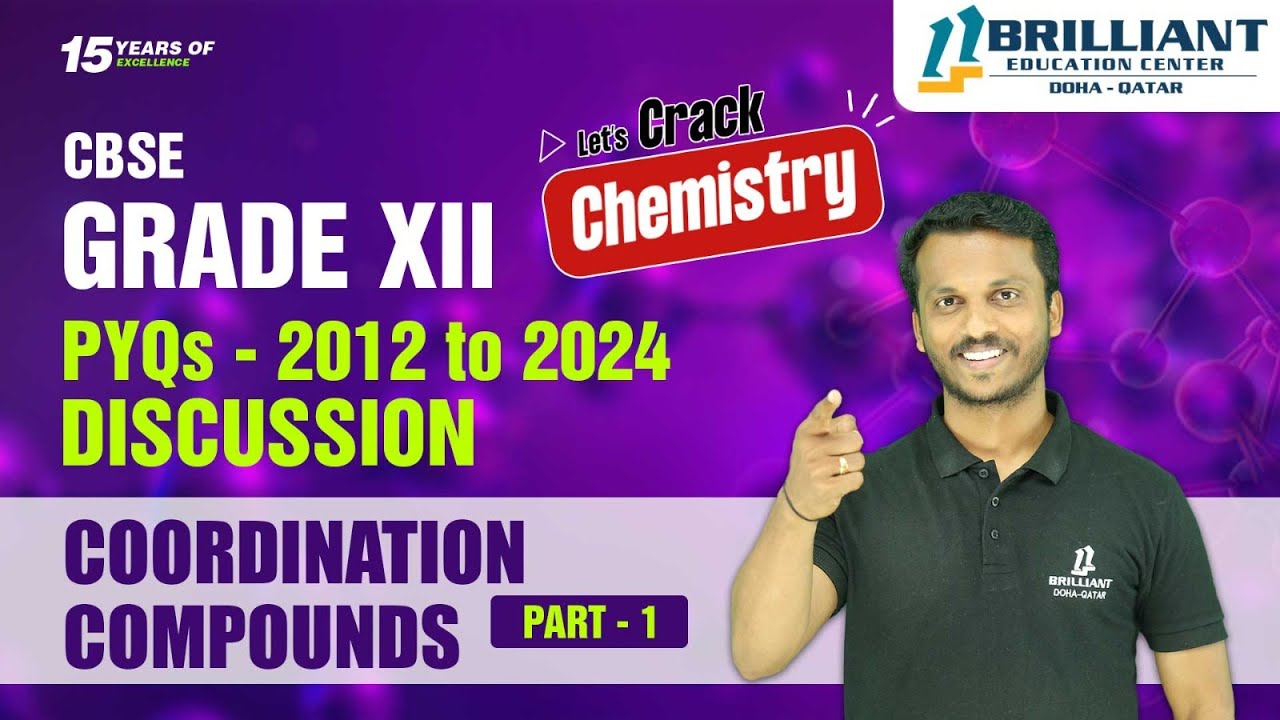 CBSE 12 Chemistry Coordination Compounds PYQs | CBSE 12 Chemistry Previous Year Questions 2012-2024