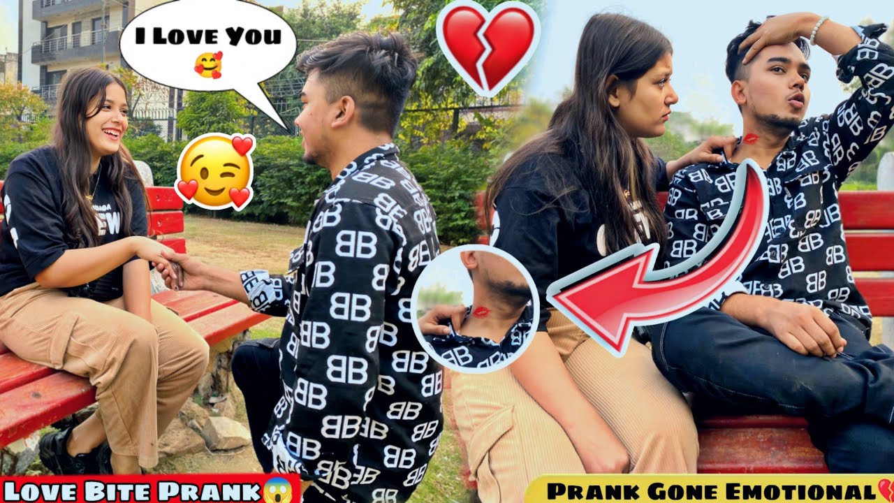 Love Bite Prank On Sweety 💔🥺। Prank Gone Emotional 🥺💔। ये क्या हो गया 😱। Sagar Baba