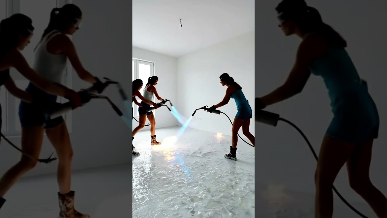 Amazing 3D Lotus Flower Epoxy Floor Transformation | Bedroom Makeover Timelapse