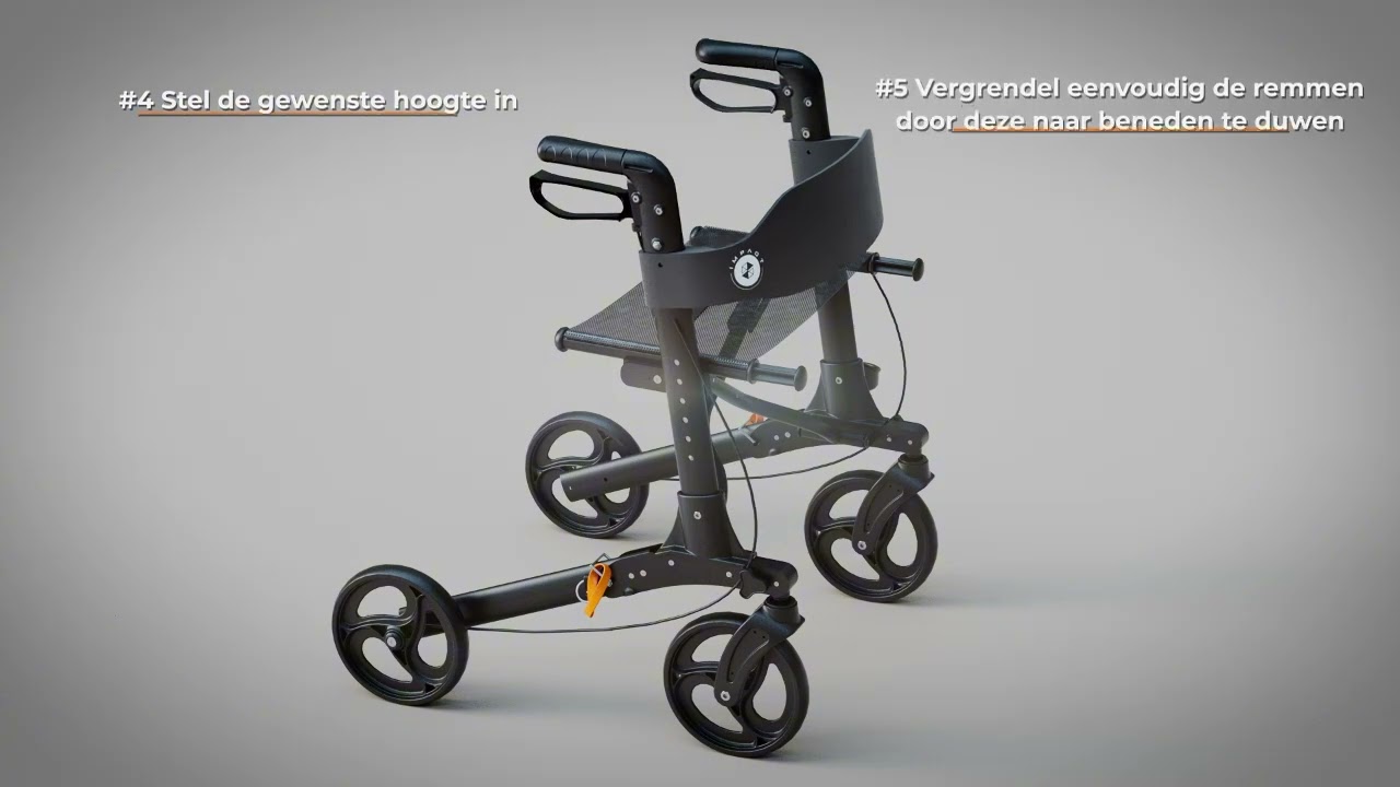 IMPAQT Rollator | 3D Product Animation: Assembly & Folding Guide