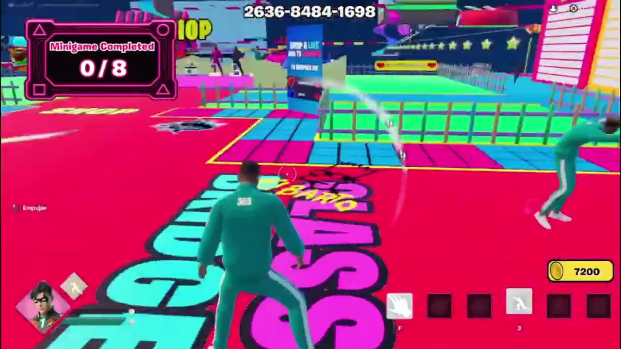 JUGANDO AL JUEGO DEL CALAMAR ACOMPAÑADO EN FORNITE  #fortnitebattleroyale