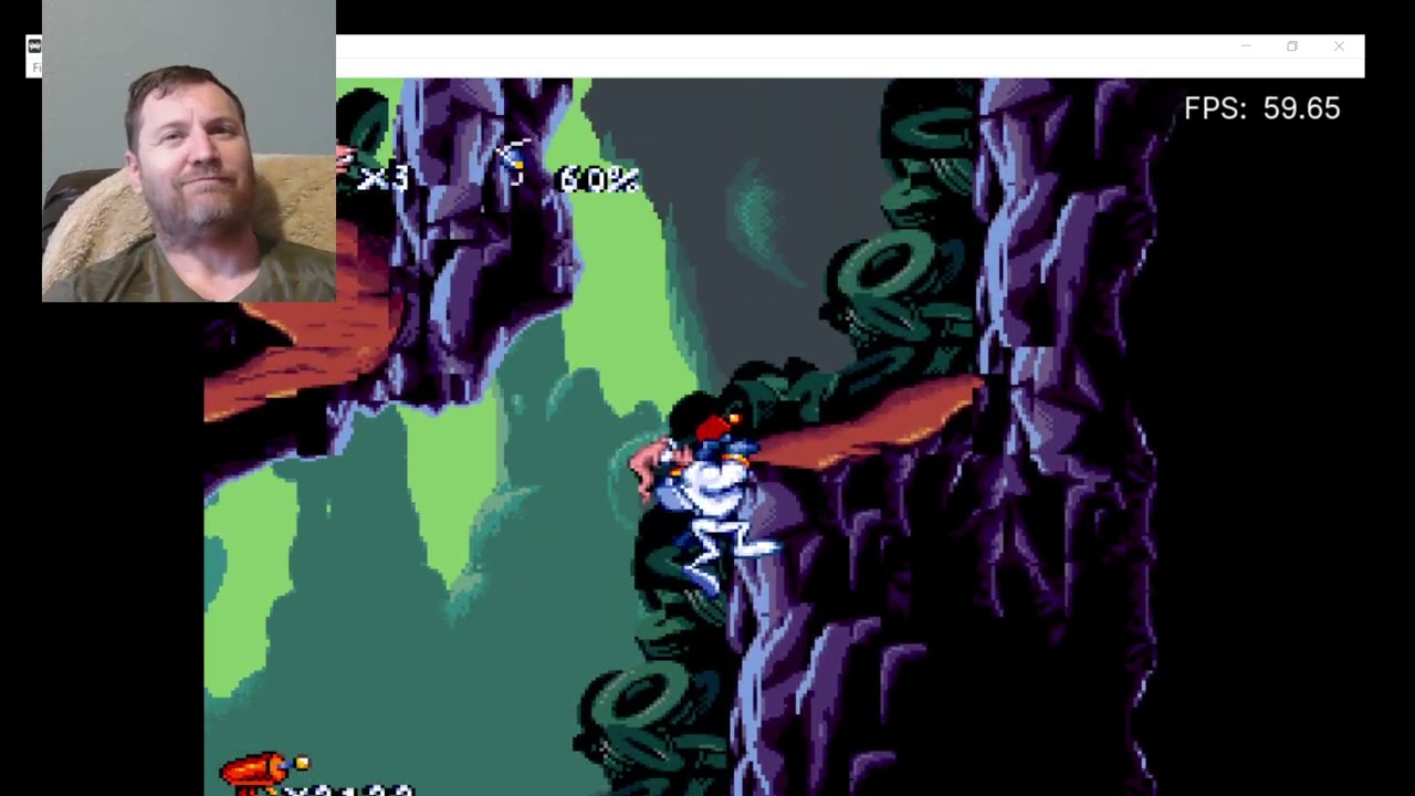 Retro SNES Earthworm Jim