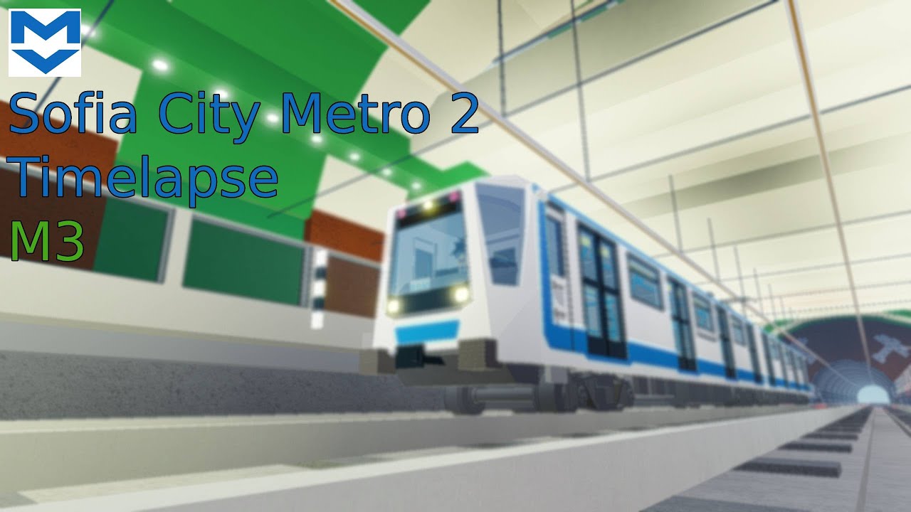 Roblox Sofia City Metro 2 M3 With Siemens Inspiro | Timelapse