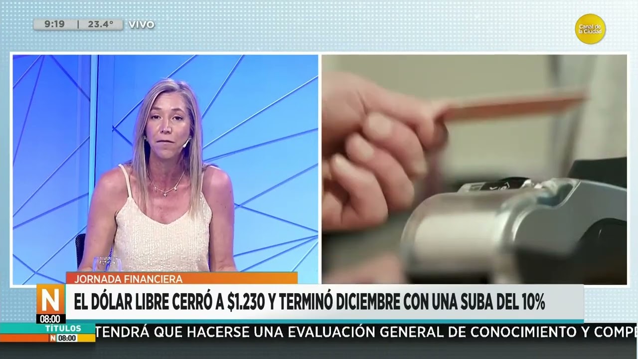 El d&oacute;lar libre cerr&oacute; a $1230 y termin&oacute; diciembre con una suba del 10% │N8:00│ 31-12-24