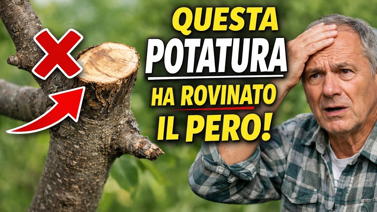 SVELATO l'Errore Fatale di Potatura! Ecco Perché il Tuo Pero è Senza Frutti.