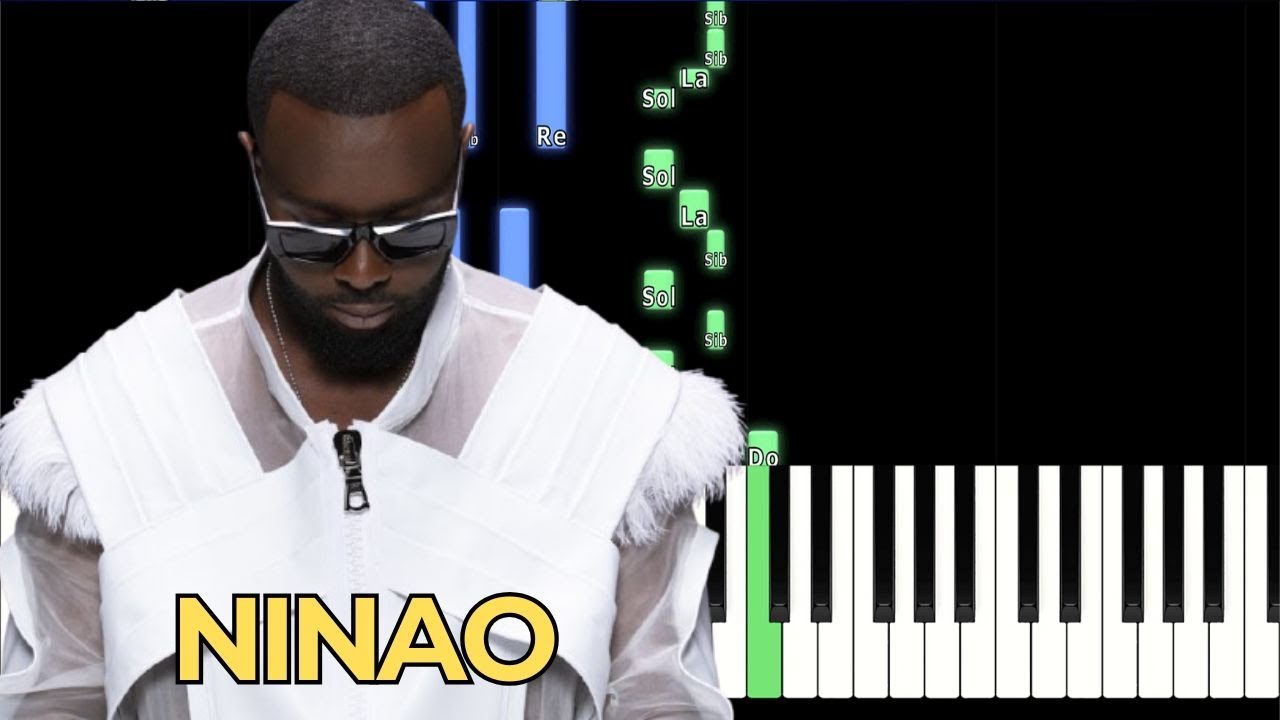 GIMS NINAO - Piano Tutorial Instru Karaoké Paroles